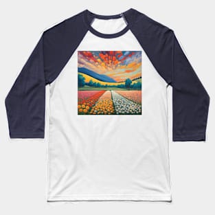 Flowers In The Sky Baseball T-Shirt